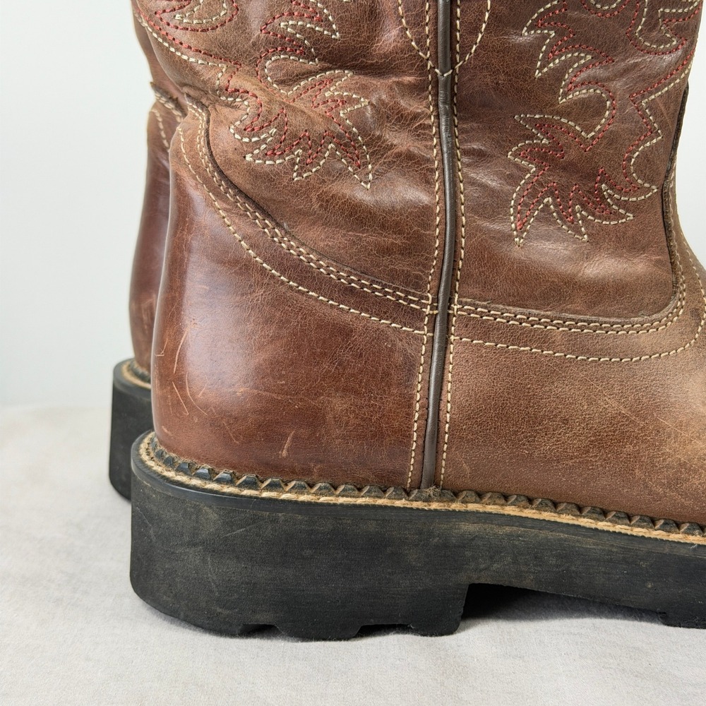 Ariat Fatbaby Heritage Brown Leather Western Boots 10001183 Womens 9B - Picture 8 of 16